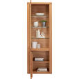 VITRINE in massiv Kernbuche Kernbuche - Kernbuche/Grau, KONVENTIONELL, Glas/Holz (66/204/38cm) - Voleo