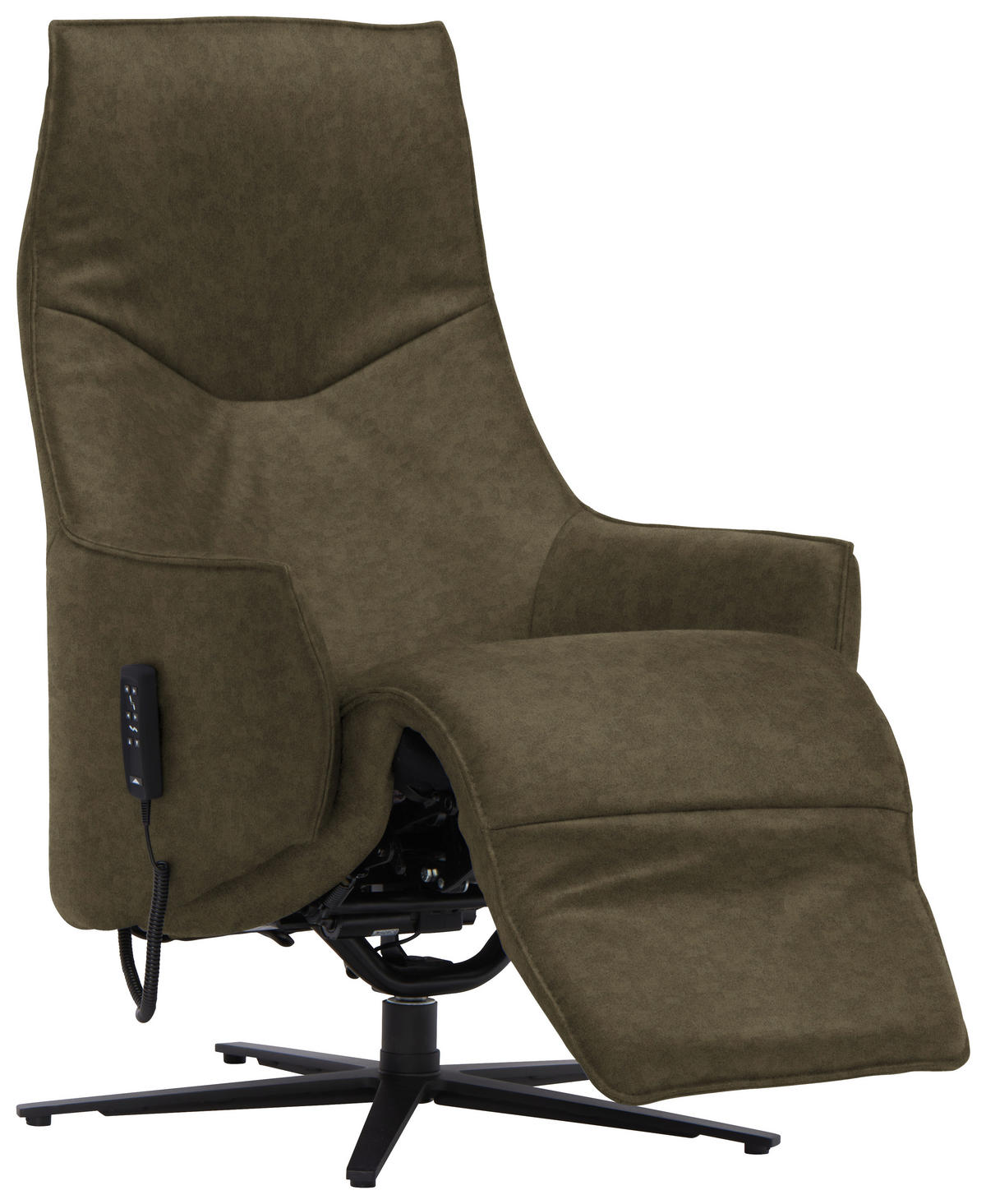 RELAXSESSEL in Leder Grün  - Anthrazit/Grün, Design, Leder/Metall (70/85/112cm) - Himolla Komfortklass