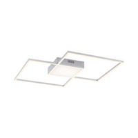 LED-Deckenleuchte 60/60/5,3 cm   - Silberfarben, Design, Kunststoff/Metall (60/60/5,3cm)