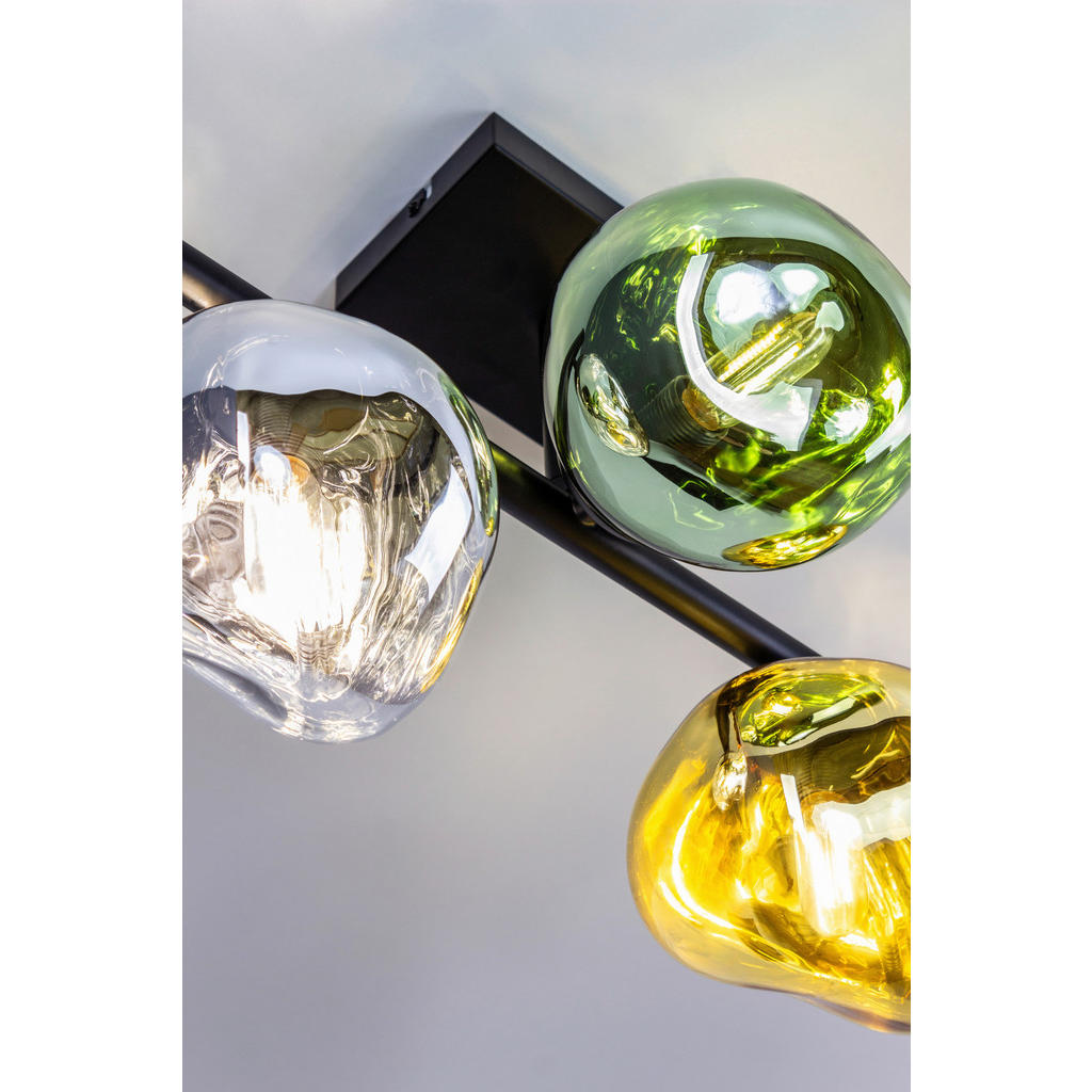 Thumbnail - Deckenleuchte Canopus, Mehrfarbig, Glas, rechteckig,rechteckig, 25.5x30.5x40 cm, Grüner Punkt, RoHS, Europäischer Sicher...