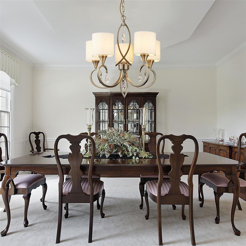 LAMPĂ SUSPENDATĂ DE CRISTAL - bej/alămiu, Konventionell, sticlă/metal (52/106cm)