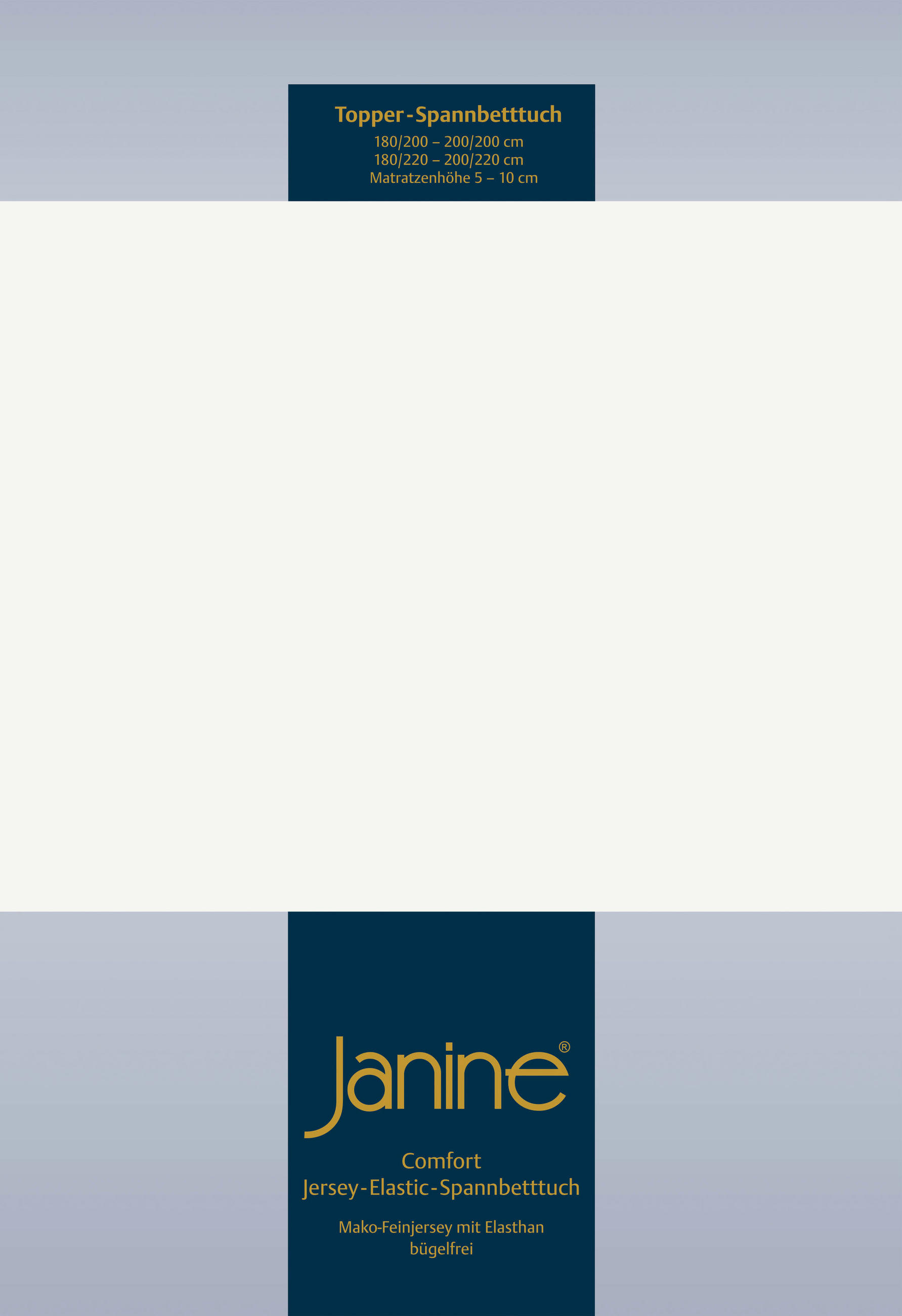 TOPPER-SPANNBETTTUCH Jersey  - Ecru, Basics, Textil (150/200/10cm) - Janine