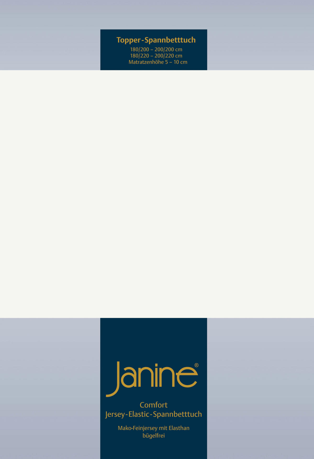TOPPER-SPANNBETTTUCH Jersey  - Ecru, Basics, Textil (100/200/10cm) - Janine