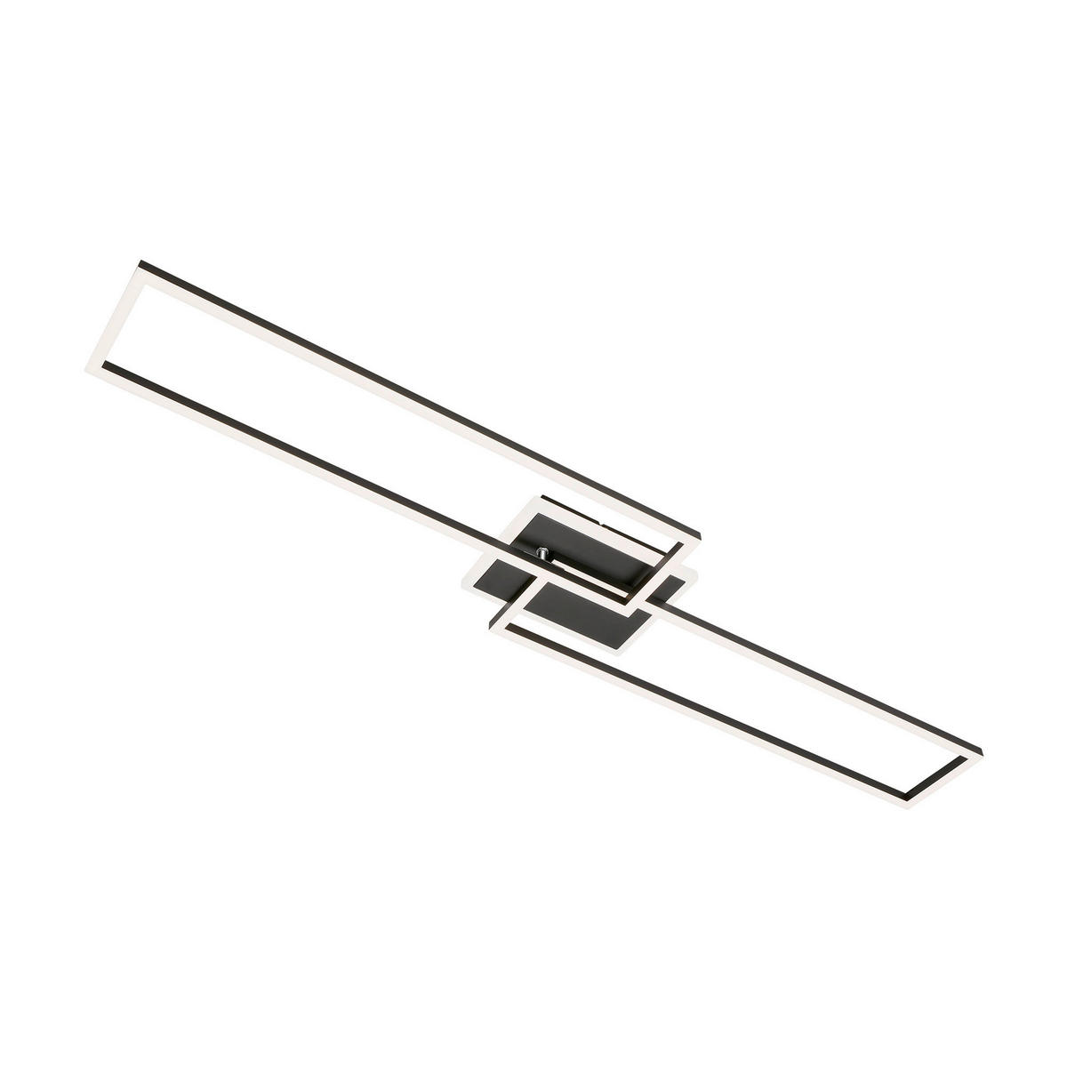 LED PLAFONJERA  - crna, Dizajnerski, metal/plastika (110/24,8/8cm)