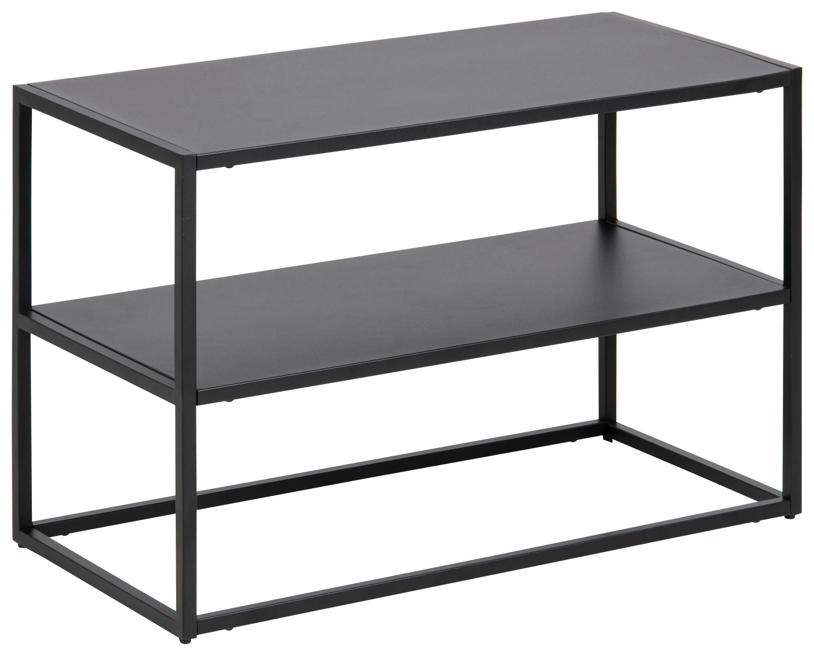 SCHUHREGAL Schwarz  - Schwarz, Trend, Metall (70/45,5/33cm) - MID.YOU