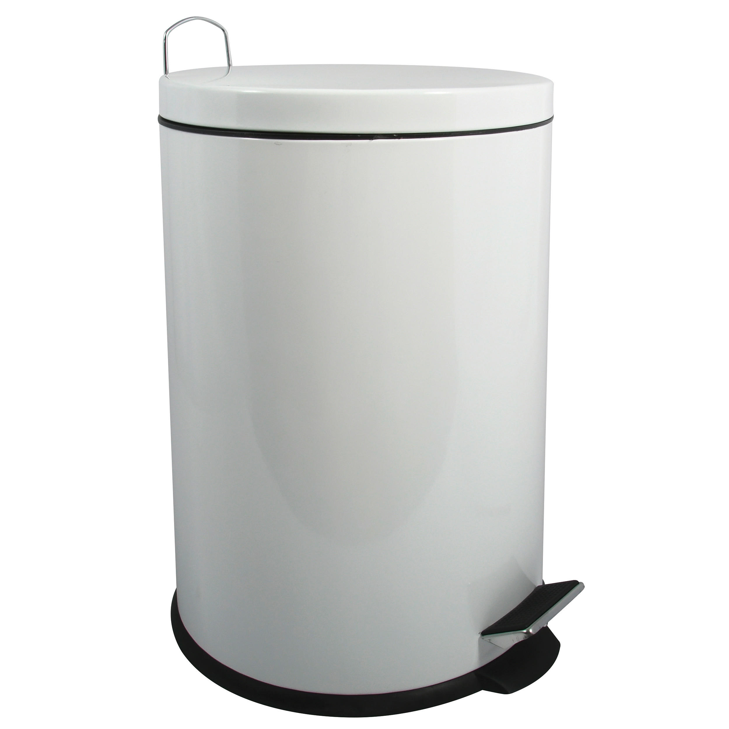 TRETEIMER 20 l  Metall  - Schwarz/Weiß, Basics, Kunststoff/Metall (29.3/45/29.3cm) - Spirella
