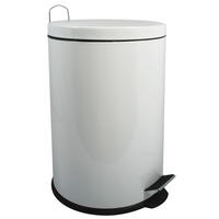 TRETEIMER Steel 20 L  - Schwarz/Weiß, Basics, Kunststoff/Metall (29.3/45/29.3cm) - Spirella