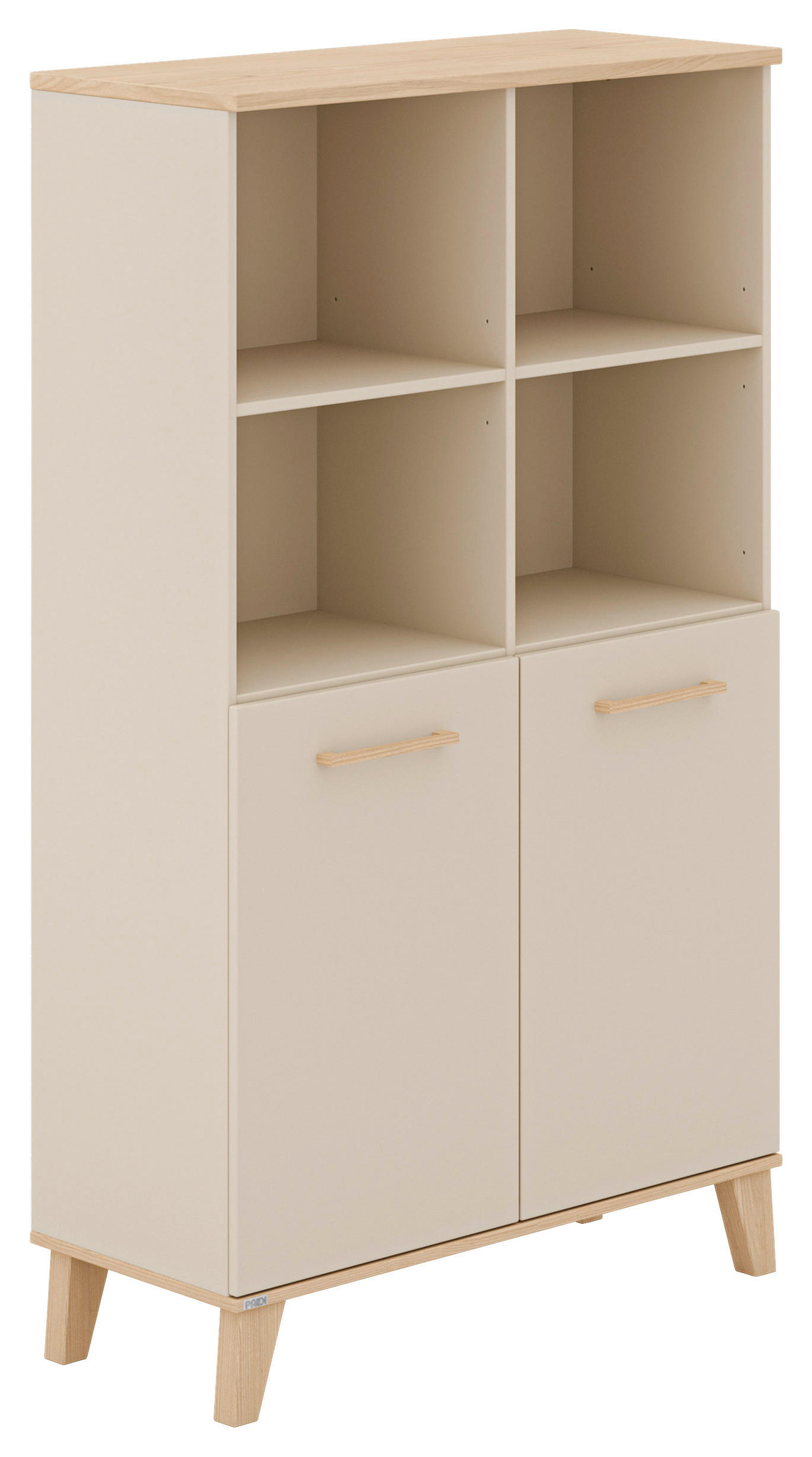 STANDREGAL Naturfarben, Beige, Kaschmir  - Kaschmir/Beige, Design, Holzwerkstoff (94,80/160,90/39,60cm) - Paidi