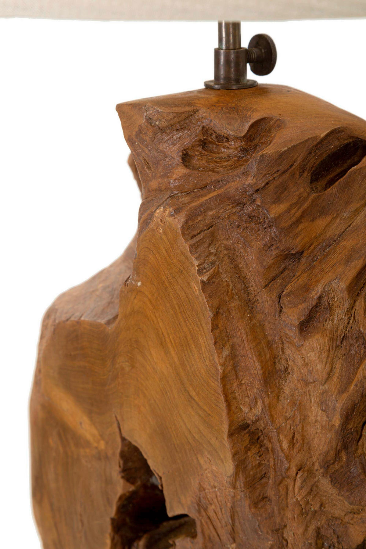 TISCHLEUCHTE   - Braun, Basics, Holz (35/69/35cm)