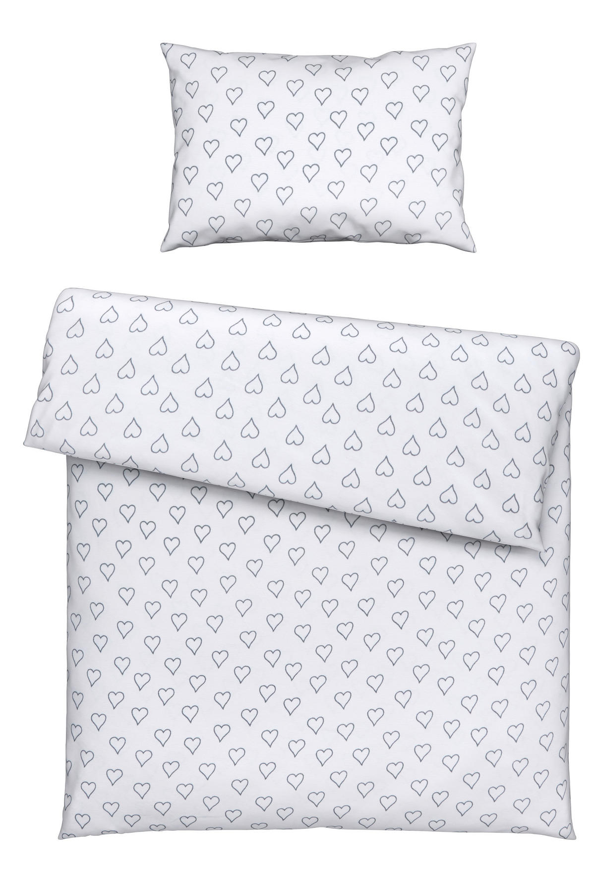 BABYBETTWÄSCHE 100/135 cm  - Weiß, Basics, Textil (100/135cm) - Patinio