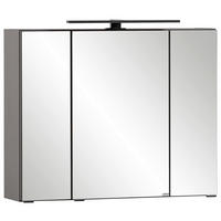 SPIEGELSCHRANK 80/64/20 cm  - Schwarz/Graphitfarben, KONVENTIONELL, Glas/Holzwerkstoff (80/64/20cm) - Xora