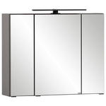 SPIEGELSCHRANK 80/64/20 cm  - Schwarz/Graphitfarben, KONVENTIONELL, Glas/Holzwerkstoff (80/64/20cm) - Xora