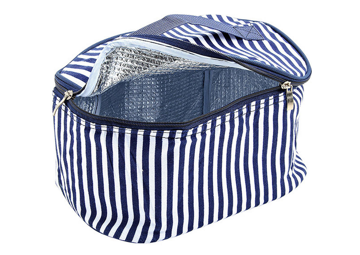 PICKNICKKORB für 4 Personen  - Hellbraun, Basics, Holz/Textil (48/32/40cm)