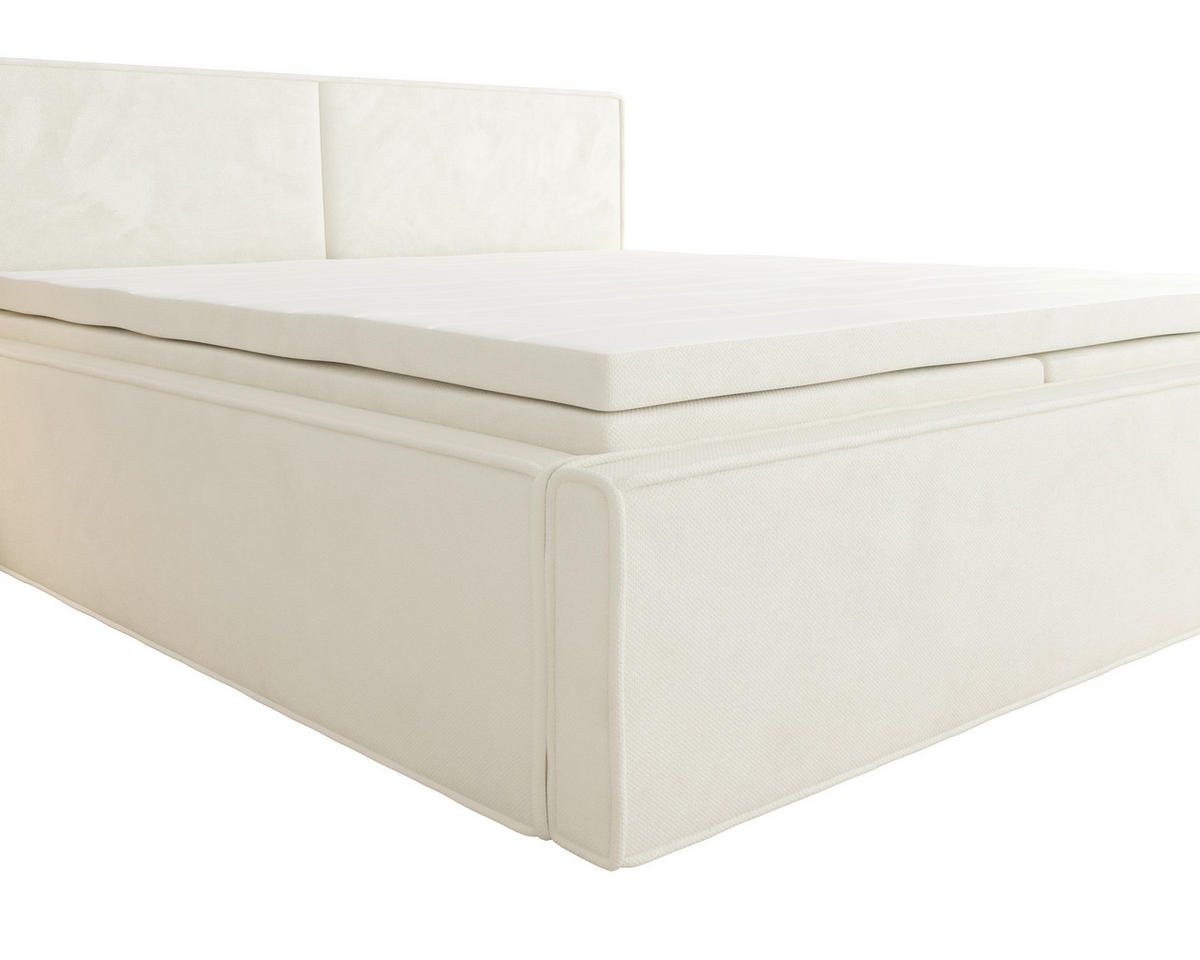 BOXBETT 180/200 cm  in Beige  - Beige, MODERN, Textil (180/200cm) - MID.YOU