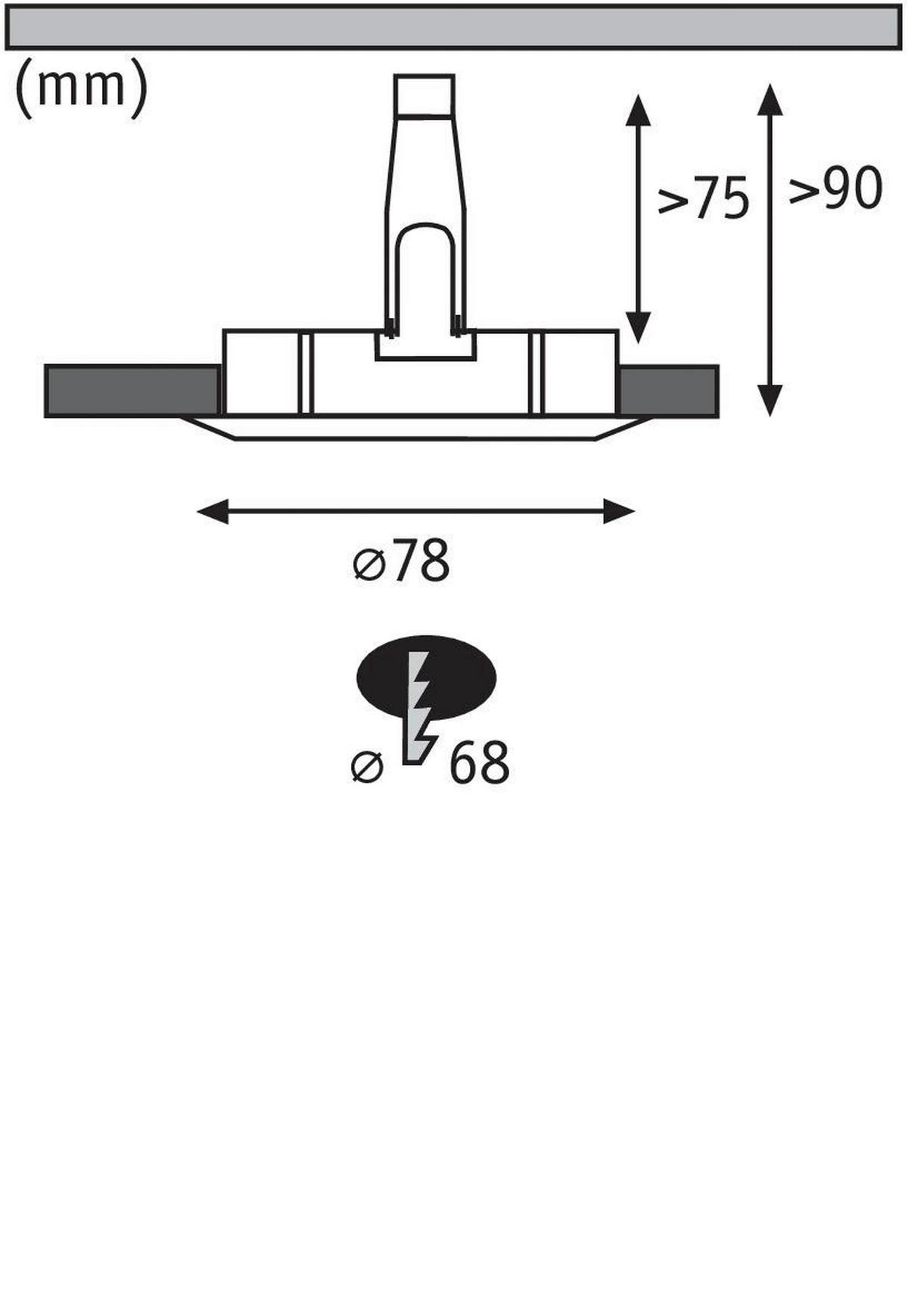 EINBAUSPOT 7,8 cm  - Basics (7,8cm) - Paulmann