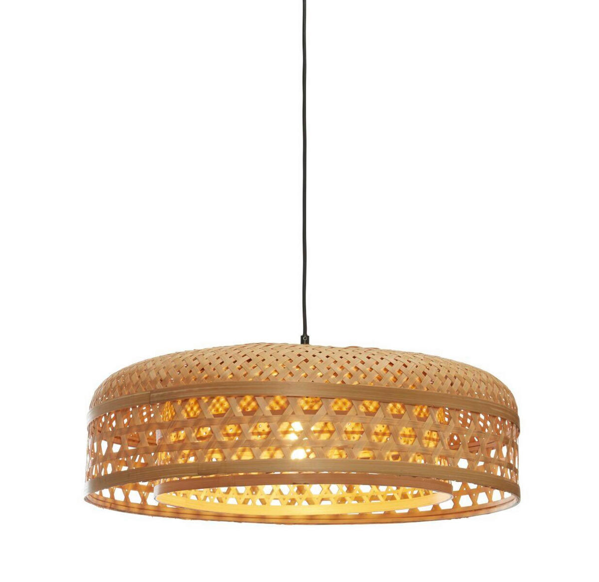 ZÁVĚSNÉ SVÍTIDLO, 60/18 cm  - přírodní barvy, Trend, přírodní materiály (60/18cm) - Good & Mojo