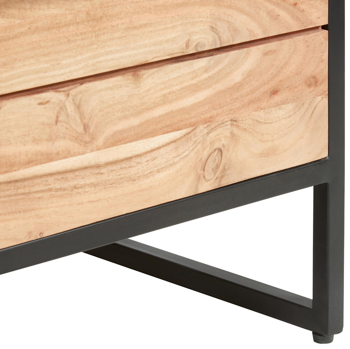 LOWBOARD Urban Garden 2.0  in 93/54/47 cm  - Schwarz/Honig, Design, Holz/Metall (93/54/47cm) - MID.YOU