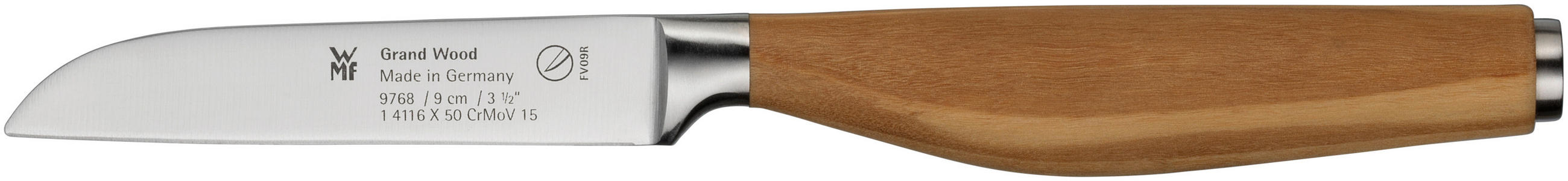 NOŽ ZA ZELENJAVO  WMF Grand Wood             - barve nerjavečega jekla, Design, kovina/les - WMF