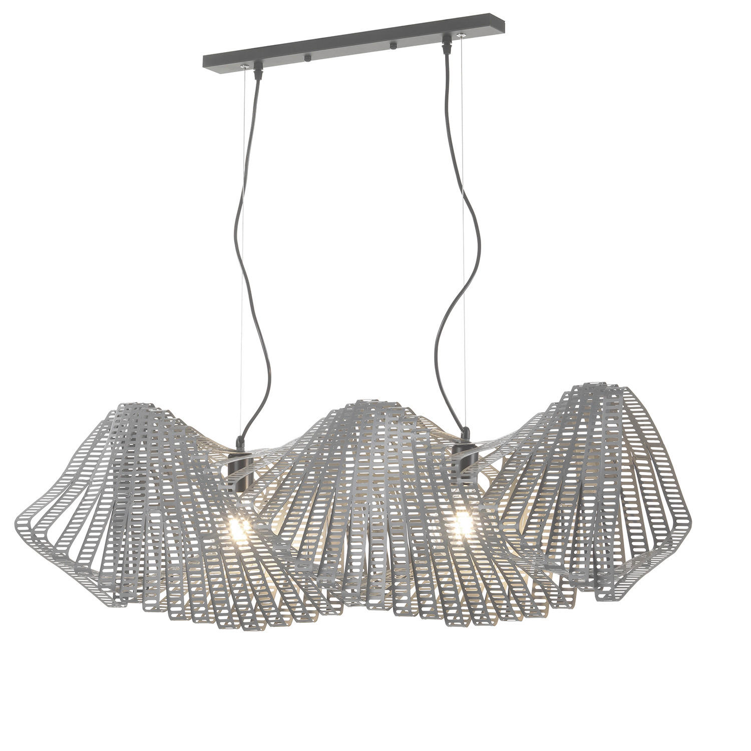 HÄNGELEUCHTE 95/30/100 cm  - Chromfarben, Design, Metall (95/30/100cm)