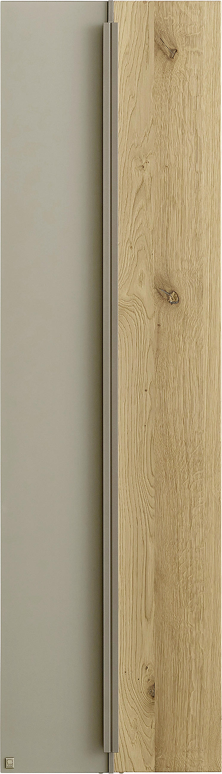 HÄNGESCHRANK 38,4/134,4/33,1 cm  - Wildeiche/Titanfarben, ROMANTIK / LANDHAUS, Glas/Holz (38,4/134,4/33,1cm) - Musterring