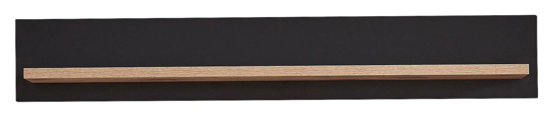 WANDBOARD Eichefarben, Dunkelgrau - Eichefarben/Dunkelgrau, Design (150/24/22cm) - Stylife