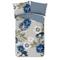 BETTWÄSCHE Good Morning Flanell, Biber 140/200 cm  - Blau/Multicolor, Design, Textil (140/200cm)