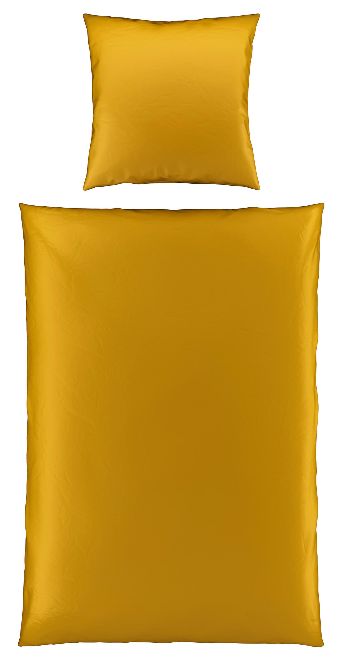 BETTWÄSCHE Segesta Satin 155/220 cm  - Goldfarben, MODERN, Textil (155/220cm) - Novel
