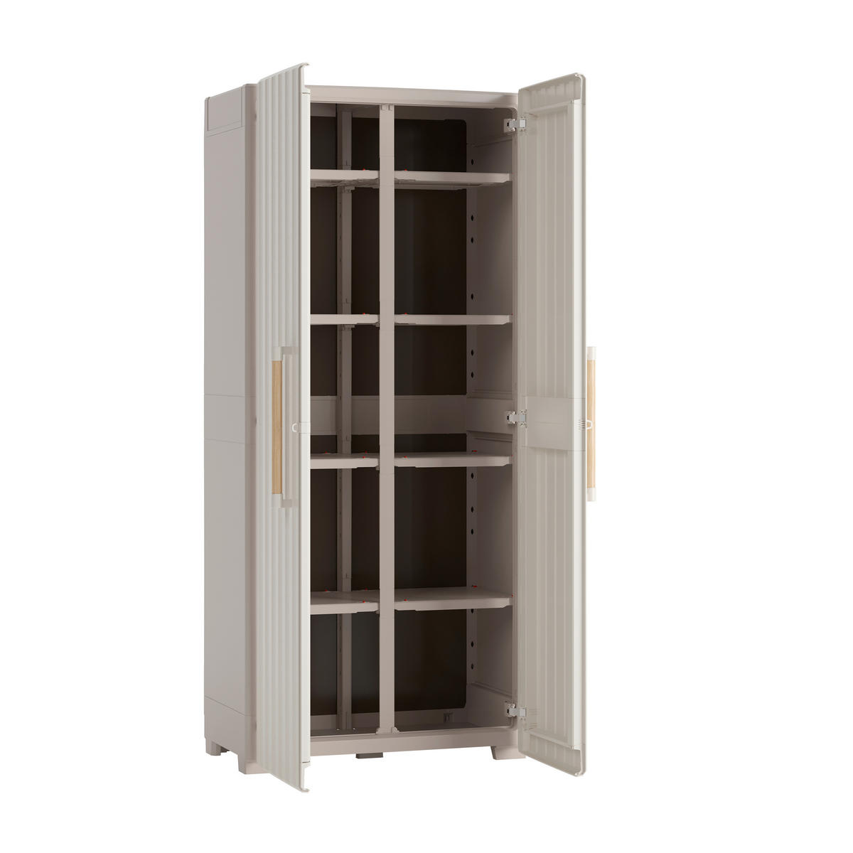 MEHRZWECKSCHRANK 80/180/45 cm  in Sandfarben, Beige  - Sandfarben/Beige, Basics, Kunststoff (80/180/45cm) - MID.YOU