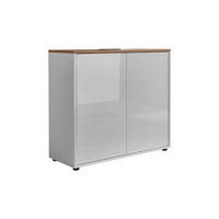 KOMMODE Mailand Typ 4  in 79/73/33 cm  - Weiß Hochglanz/Schwarz, MODERN, Holzwerkstoff/Kunststoff (79/73/33cm) - MID.YOU