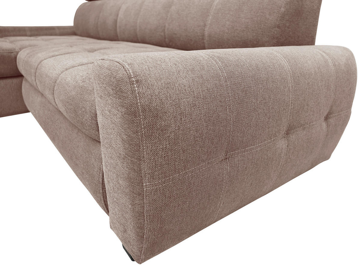 COLTAR EXTENSIBIL textil roz antic  - alb/roz antic, Lifestyle, plastic/textil (173/276cm) - Stylife