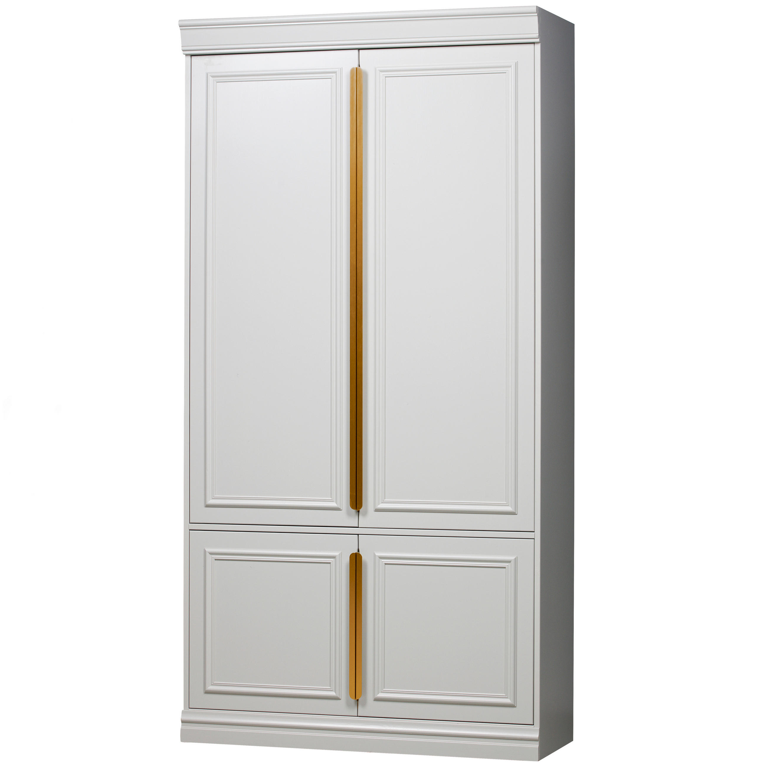 GARDEROBENSCHRANK Organize  in 110/215/62 cm  - Roségold/Hellgrau, Design, Holz/Holzwerkstoff (110/215/62cm) - Livetastic