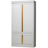 GARDEROBENSCHRANK Organize  in 110/215/62 cm  - Roségold/Hellgrau, Design, Holz/Holzwerkstoff (110/215/62cm) - Livetastic