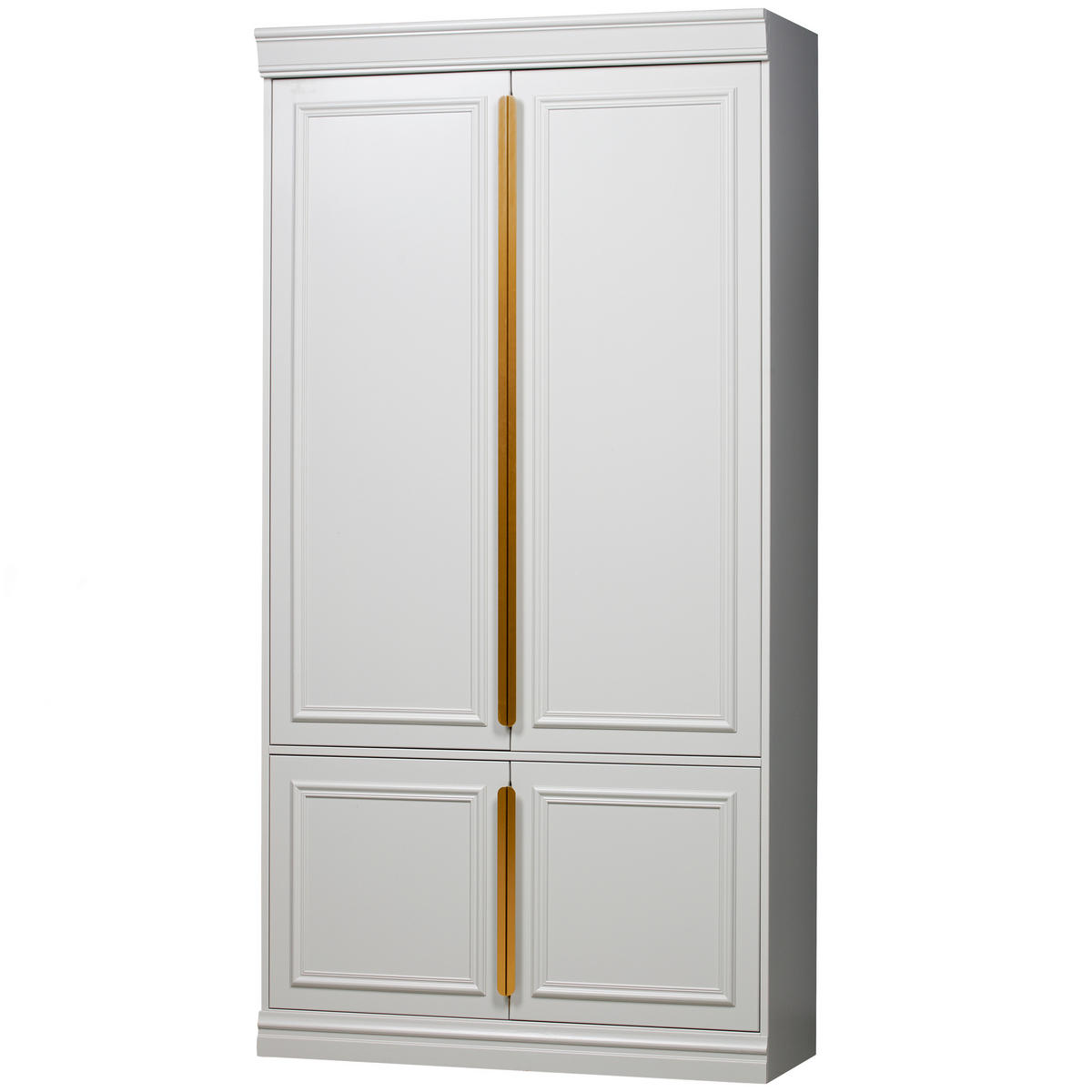 GARDEROBENSCHRANK Organize  in 110/215/62 cm  - Roségold/Hellgrau, Design, Holz/Holzwerkstoff (110/215/62cm) - Livetastic