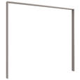 PASSEPARTOUTRAHMEN 228/213/12 cm Graphitfarben, Sahara - Graphitfarben/Sahara, Design, Holzwerkstoff (228/213/12cm) - Carryhome