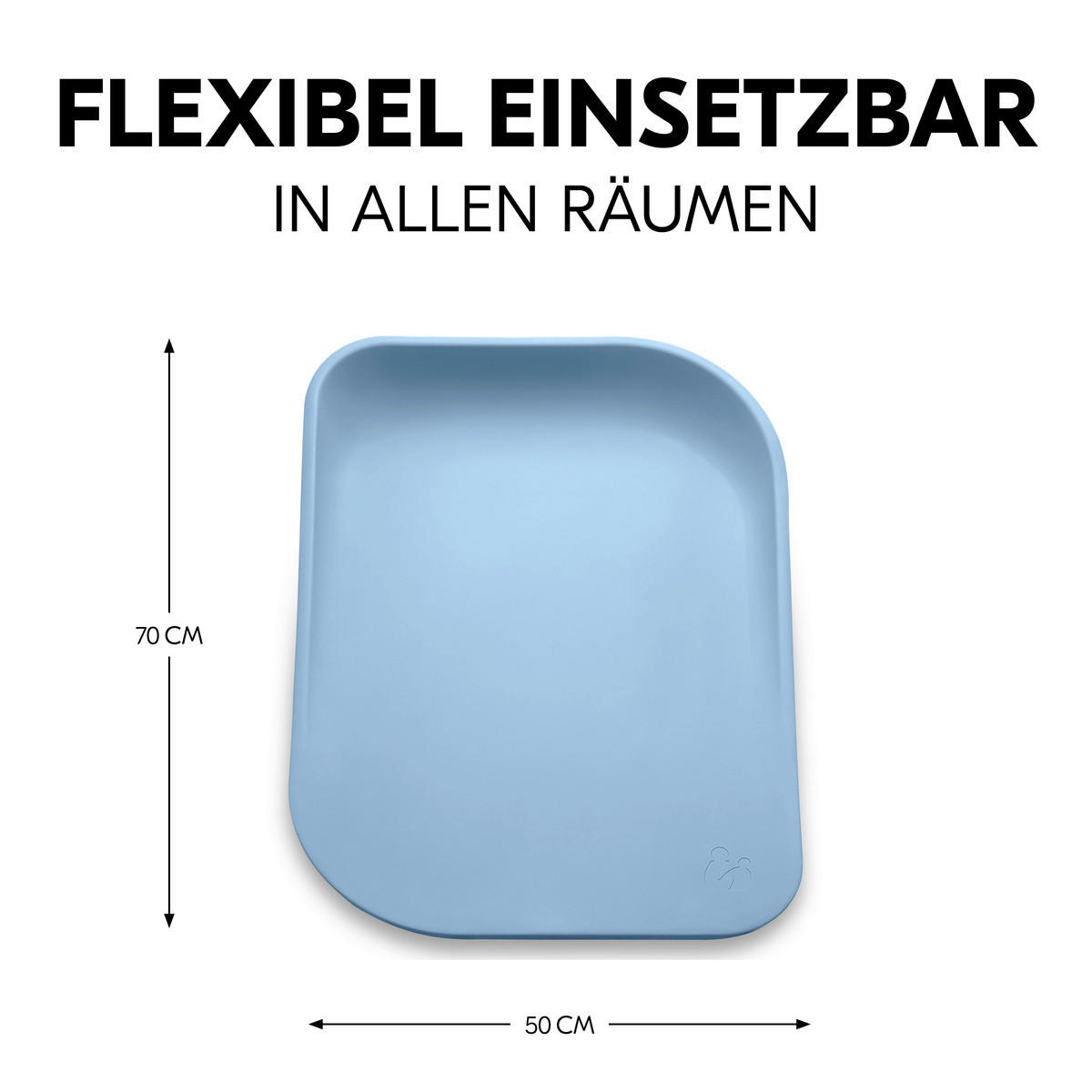 WICKELAUFLAGE   - Hellblau, Basics (50/10/70cm) - Hauck