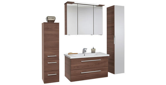BADEZIMMER - Braun, Design, Keramik/Holzwerkstoff (91cm) - Dieter Knoll
