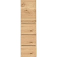 MIDISCHRANK 35/125/37 cm  - Eichefarben, Design, Holz/Holzwerkstoff (35/125/37cm) - Novel