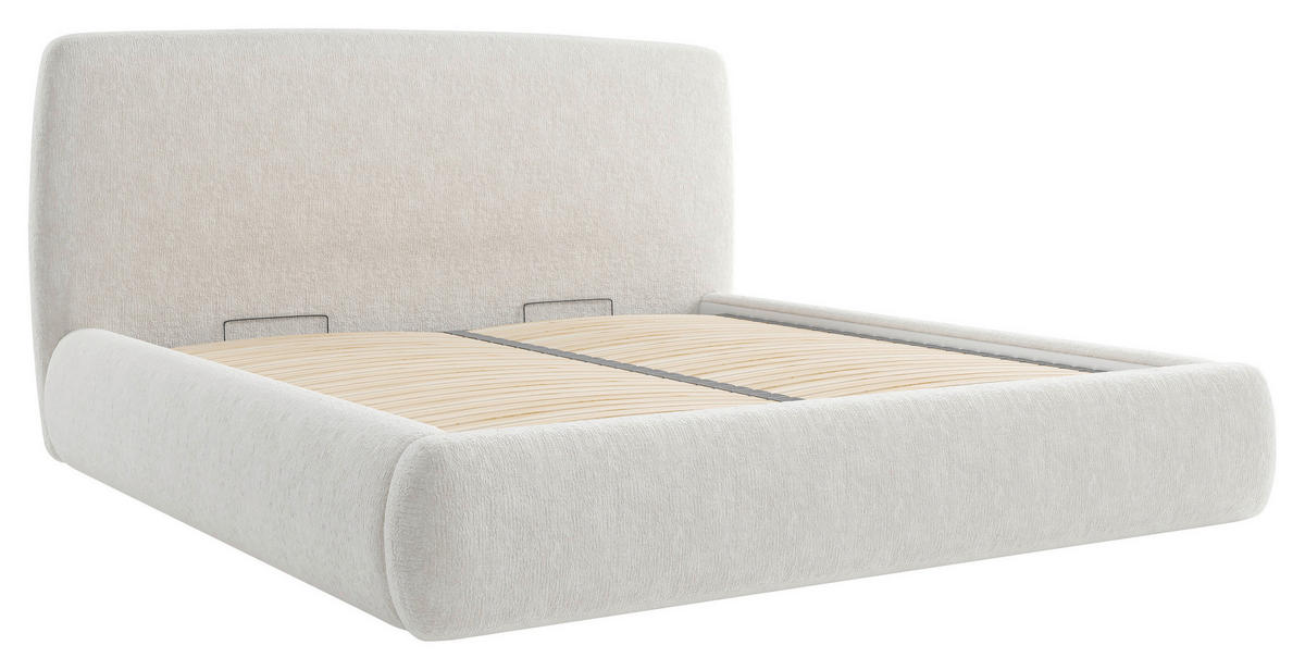 POLSTERBETT 180/200 cm  in Beige  - Beige, Modern, Holz/Holzwerkstoff (180/200cm) - MID.YOU
