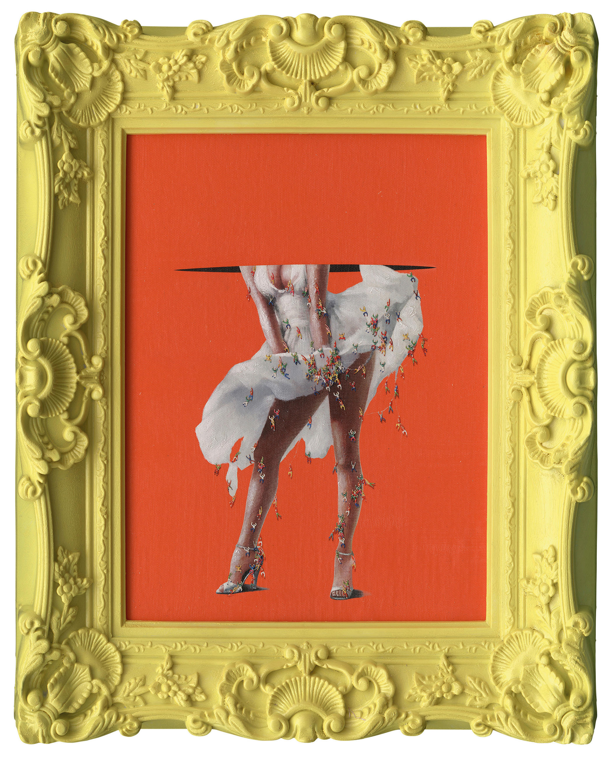 Art Print 44/54 cm  - galben/alb, Trend, plastic/hârtie (44/54cm) - Monee