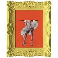 Art Print 44/54 cm  - galben/alb, Trend, plastic/hârtie (44/54cm) - Monee