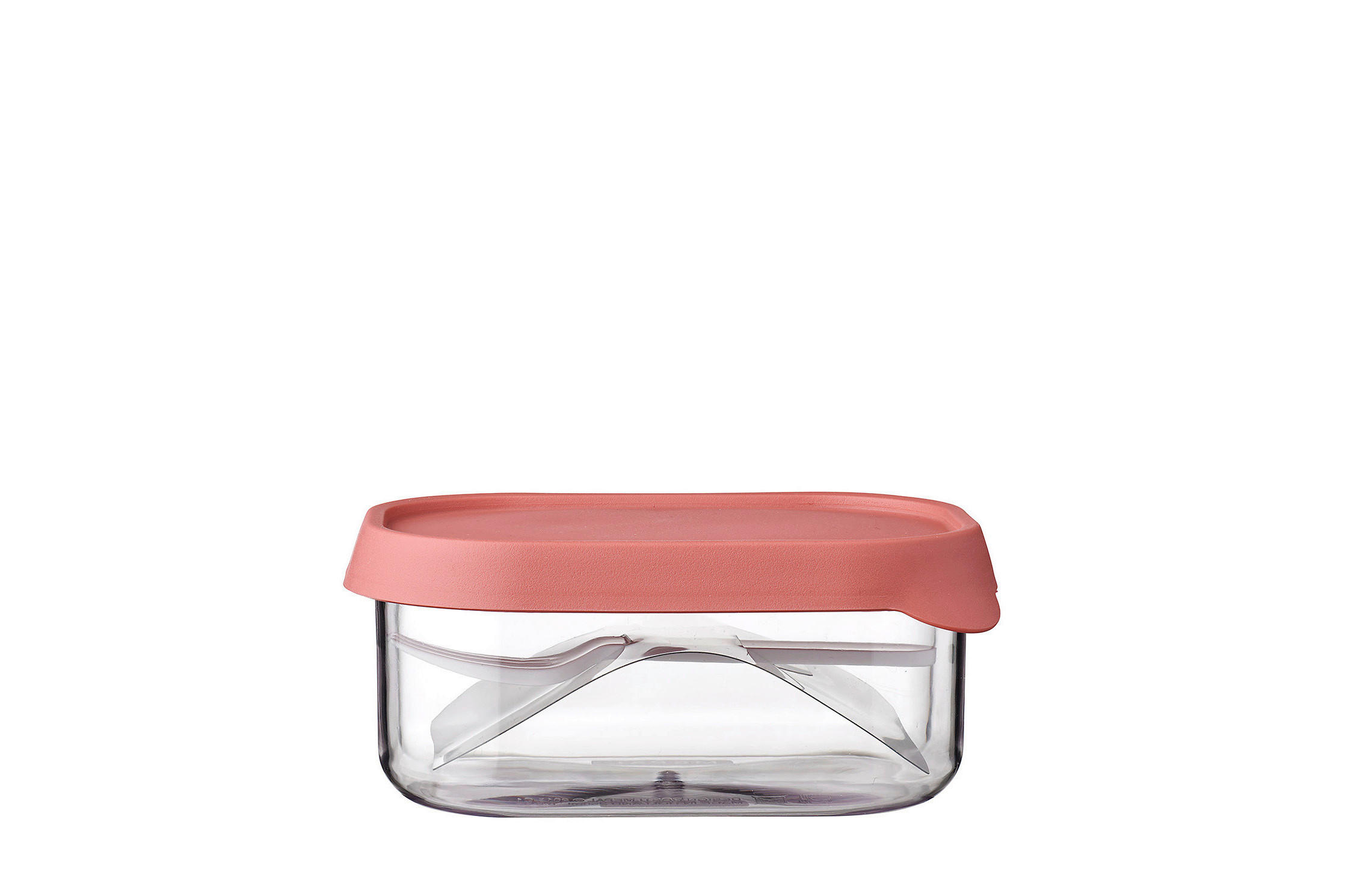 SKLADOVACÍ DÓZA - starorůžová/bílá, Konvenční, plast (11,3/8,0/5,0cm) - Mepal
