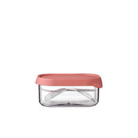 SKLADOVACÍ DÓZA - starorůžová/bílá, Konvenční, plast (11,3/8,0/5,0cm) - Mepal