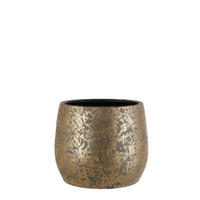 TEGLA ZA BILJKE  keramika  - zlatne boje, Basics, keramika (32/25,5cm)