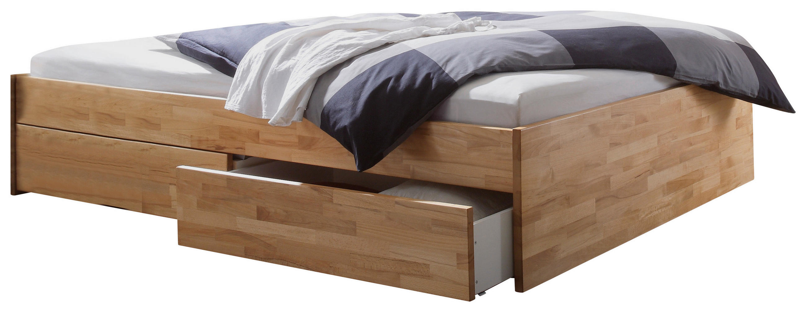 STAURAUMBETT 140/200 cm  in Buchefarben  - Buchefarben, KONVENTIONELL, Holz (140/200cm) - Hasena