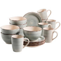 FRÜHSTÜCKSSET 18-teilig  - Grau, Basics, Keramik - Mäser