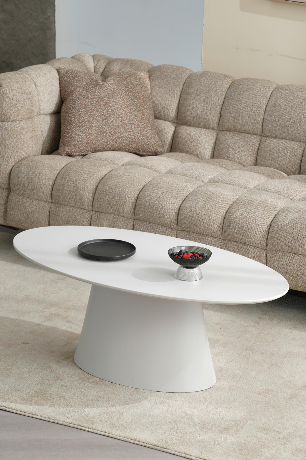 KONFERENČNÍ STOLEK, kašmírová, kompozitní dřevo, 110/60/40 cm - kašmírová, Basics, kompozitní dřevo (110/60/40cm) - MID.YOU