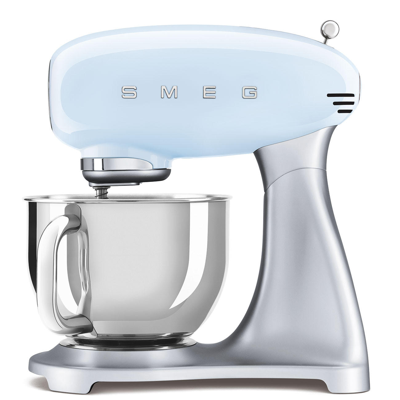 KÜCHENMASCHINE SMF02PBEU  - Pastellblau/Alufarben, Basics, Metall (40,2/37,8/22,1cm) - SMEG