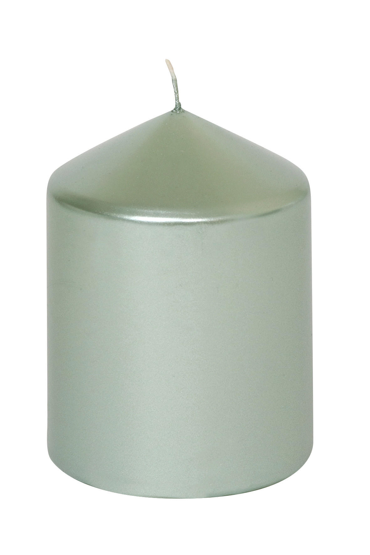 STUMPENKERZE 7,7/10 cm  - Mintgrün, KONVENTIONELL (7,7/10cm)