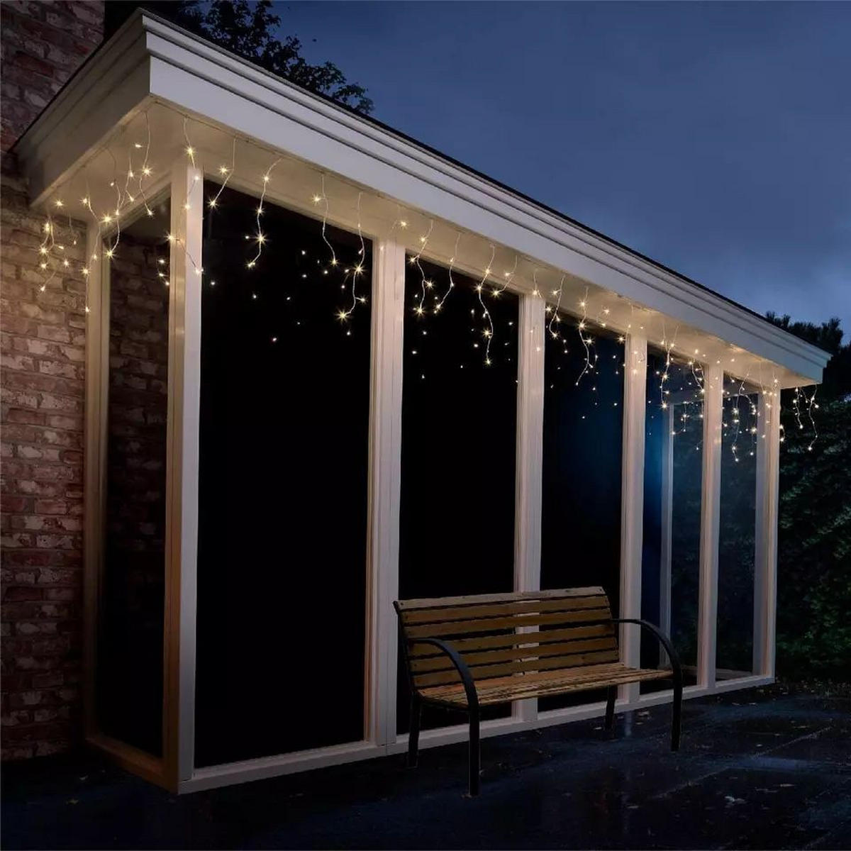LICHTERKETTE 750 cm  - Weiß, KONVENTIONELL, Kunststoff (750cm)