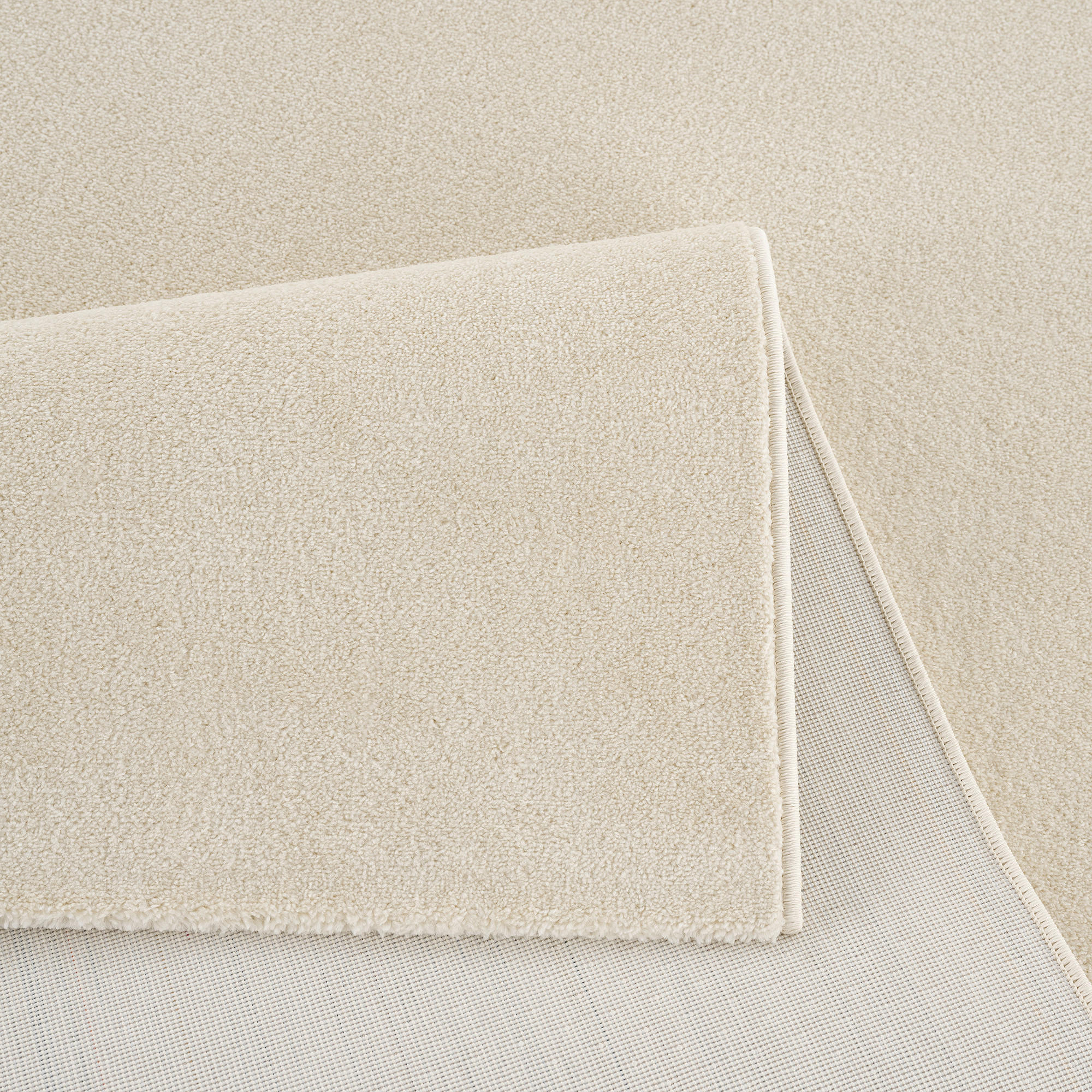 WEBTEPPICH 120/170 cm Uni Creme  - Creme, LIFESTYLE, Kunststoff/Textil (120/170cm)